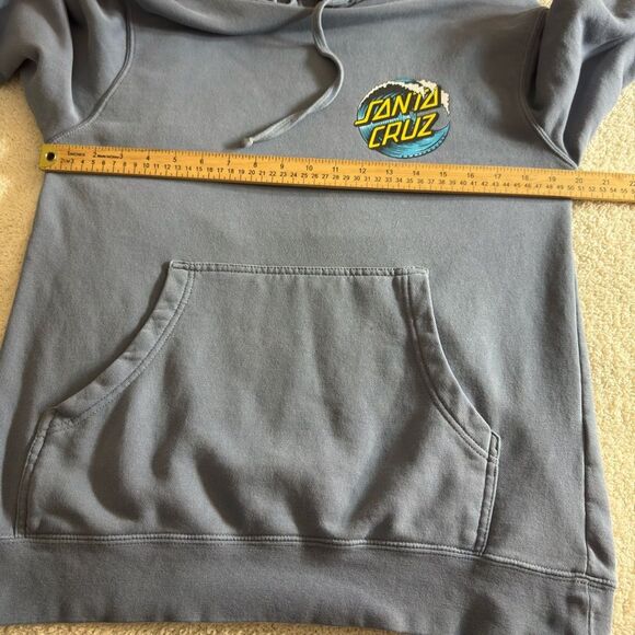 Santa Cruz‎ Skateboards Pullover Hoodie Mens Size Small Blue Sweatshirt - Picture 9 of 12
